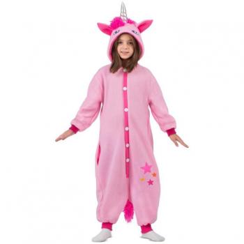 Kigurumi Unicornio Rosado con Capucha y Cola