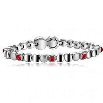 Bracciale Breil Rolling Diamonds per donna di medie dimensioni in acciaio e pietre preziose