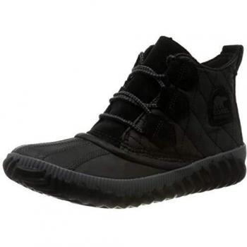 Botas de agua Sorel out N About Plus, para Mujer, Negro