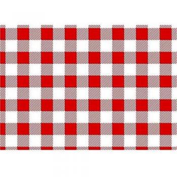 Greaseproof Paper Red Gingham, 190 mm x 310 mm