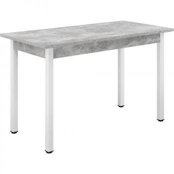 Bureau Multifonction 120 cm – Table MDF Gris-Blanc