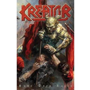 Kreator Hate Uber Alles Stoffposter – 106 cm x Grau/Schwarz, langlebige Textiloberfläche