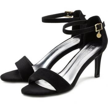 Lascana Vegane Riemchensandalette High Heel Schwarz