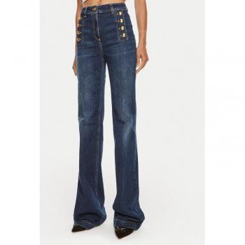 Blue Flared Everyday Jeans by Elisabetta Franchi, W26