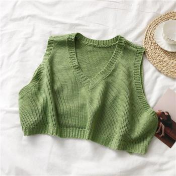 Bonbon V‑Col Pull Gilet Femme