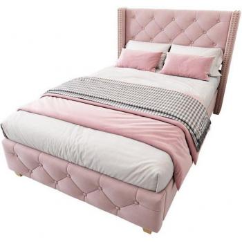 Cama Doble de Almacenamiento OKWISH 160x200 – Sin Colchón, Con Luces LED