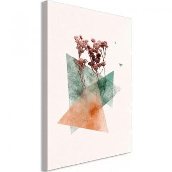 Tableau Sur Châssis Bois Motif Fleur 60x90 cm