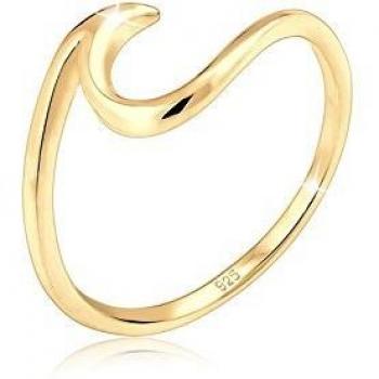 Bague féminine en argent doré 58 mm