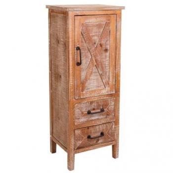 WANDERLUST DECO Armario de madera marrón 38x31x97