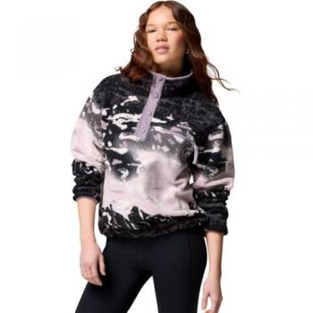 Columbia Helvetia II Printed Cropped Snap Fleece – Shale Purple