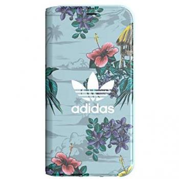 Custodia Adidas Booklet Floreale per iPhone X/Xs Grigia