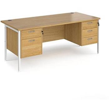 Rectangular Office Desk 1800mm x 800mm with Double Pedestal