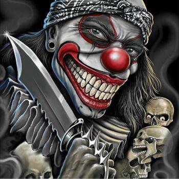 DIY Killer Clown 5D Diamantstickerei – 30x30 cm Strass Malset für Erwachsene