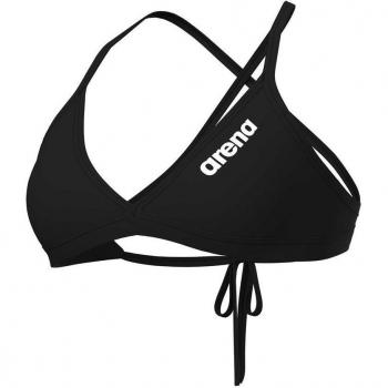 Top Bikini Sportivo Arena Team Solid da Donna in Tessuto MaxFit Eco con Asciugatura Rapida, Resistenza al Cloro e Sale, Protezione UV UPF 50+