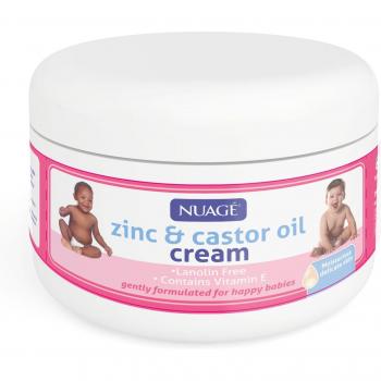 Zinc & Castor Oil Cream For Baby Nappy Rash White 200ml Tubs x 3