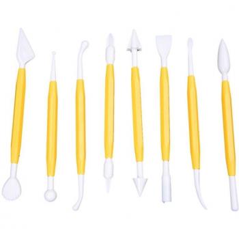 8 Piece Christmas Clay Tool Set for Kids