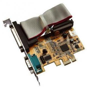 Conector Secomp EX‑44171: PCIe y Paralelo + RS‑232 – 0,133 Gbit/s (Gris/Amarillo)