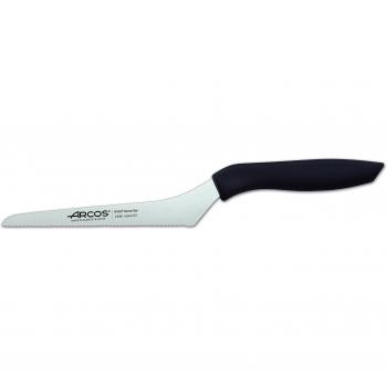 Cuchillo Multiusos curvo Arcos Niza 134900 de acero inoxidable Nitrum y mango de polipropileno con hoja de 13 cm en blíster