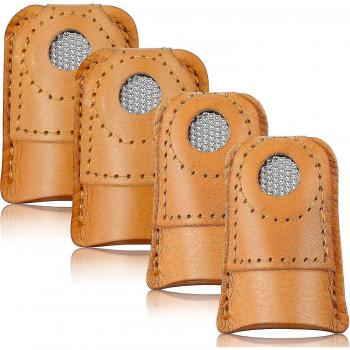 Protecteurs de doigts en cuir pour tricot