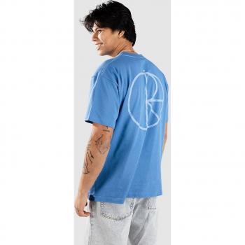 Polar Skate Contrast – T‑shirt bleu à impression stroke