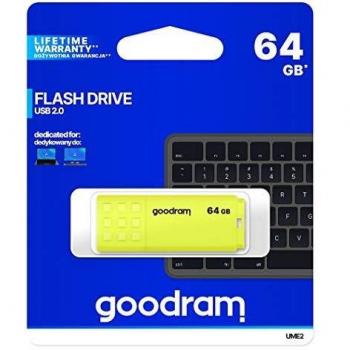 Memoria USB GoodRam UME2 Amarillo Negro 64 GB
