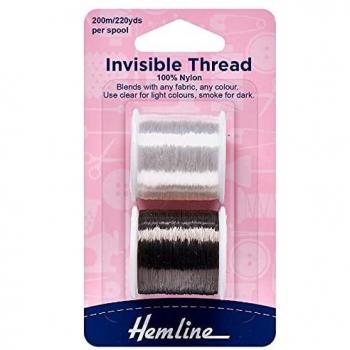 Hemline 2-Pack Invisible Thread for All Fabrics