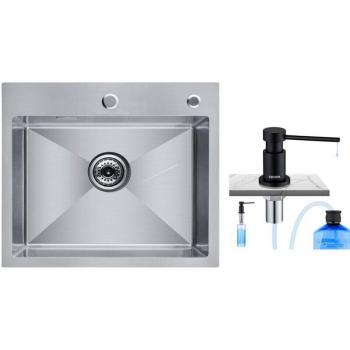 Lavello a Una Vasca CECIPA 50x45 cm con Spazzolatura Inox