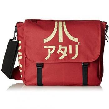 Meroncourt BIO-MB221005ATA Messenger Bag with Japanese Logo, Crimson Red