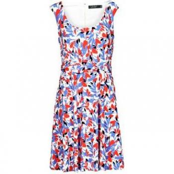 Robe courte Lauren Ralph Lauren MIRALAVIA à manches courtes
