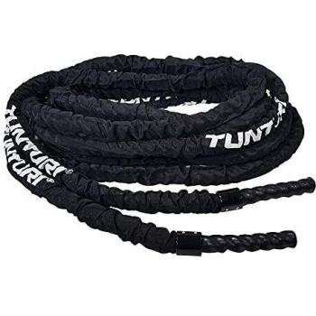 Tunturi 15m Battle Rope with Protection Sleeve