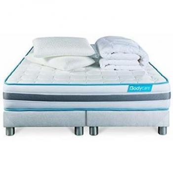 Matelas BodyZone 180x200 Ressorts ensachés 3 Zones Ultra épaisseur + Couette + 2 oreillers