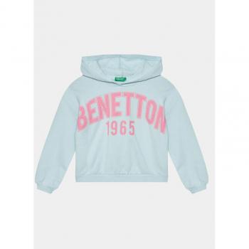 United Colors Of Benetton Felpa 3J68C203I Celeste Relaxed Fit