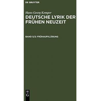 Deutsche Lyrik Der Fruhen Neuzeit