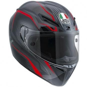 Full Face AGV 6211A2FY_005_L Casco para Motocicleta, Color Blanco y Negro, Talla XXL (64cm)
