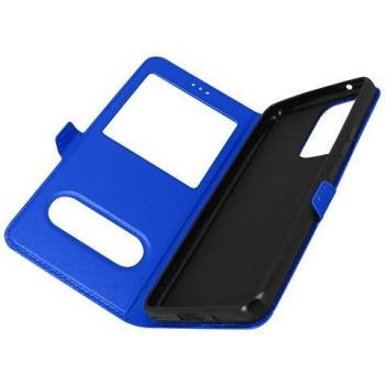 Funda Protectora Azul con Doble Ventana para Samsung Galaxy A53 5G