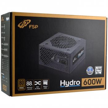 Fortron Hydro 600 FSP – 80 Plus Bronze Zertifikat – 600 W ATX/EPS Netzteil – Schwarz – 5 Mio. $ Produkthaftpflicht