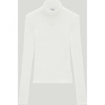 Re-edition ribbed funnel-neck sweater