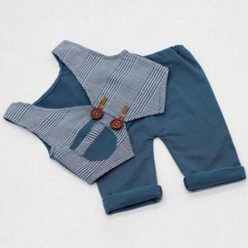 Ropa de Estudio para Bebés: Chaleco y Pantalones