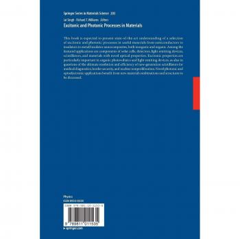 Excitonic and Photonic Processes in Materials