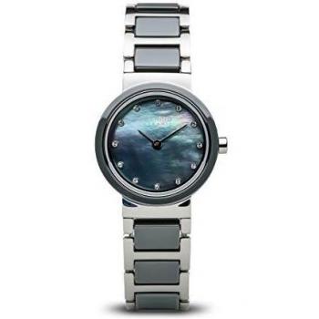 BERING Women's Round Analog Quartz Watch with Stainless Steel Band