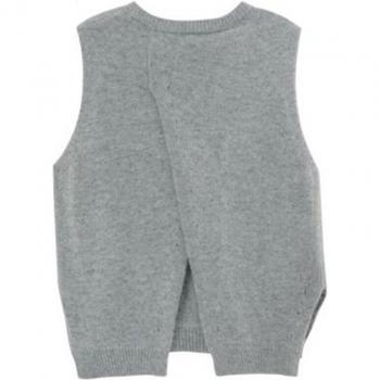 Gilet de loisirs en cachemire pour femmes, style classique, dos fendu