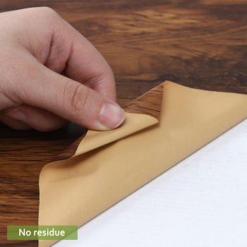 Papier peint solaire imitation bois auto-adhésif cuisine