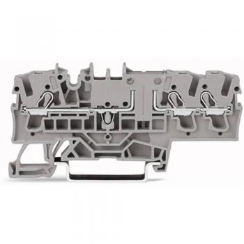 Bloc de connexion WAGO 2002‑1704 – 3 étages – 5,20 mm – push‑in bleu – 50 pièces