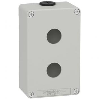 Caja metálica para 2 pulsadores diámetro 22 mm, XAPD2202 de Schneider Electric