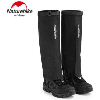 Naturehike Polainas de Senderismo, Impermeables, Nylon, Color Negro, Tallas S M L