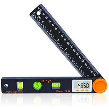 Protractor & Digital Angle Finder – 7 Ruler, 0‑999°, Spirit Level Gauge for Crafts & Engineering