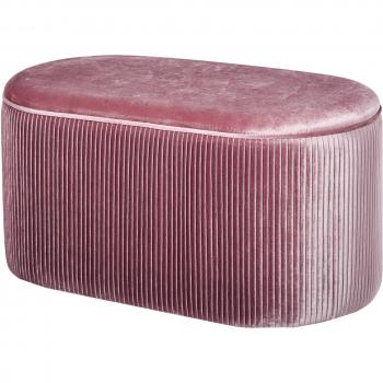 Panca Imbottita Rosa 81x40x41cm