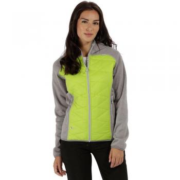 Regatta Andes III Veste Hydro‑Stretch Hybride pour Hommes – Gris Roc / Lime Zest