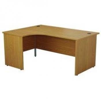 Jemini Left Hand Panel End Desk 1800x1200mm Nova Oak