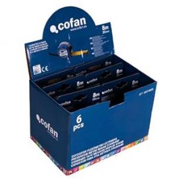 Expositor para Flexómetros Cofan con Botón de Bloqueo y 6 Flexómetros